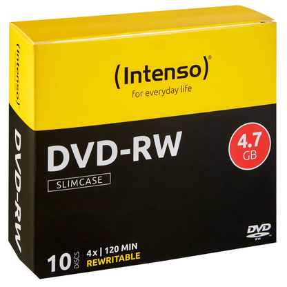 Artikelbild 2 für 10 Intenso DVD-RW 4,7 GB wiederbeschreibbar, Artikelnummer 331272