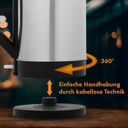 Artikelbild 4 für BOMANN Wasserkocher WKS 3002 CB schwarz 1,5 l 2.200 W, Artikelnummer 729008