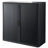 Artikelbild 1 für PAPERFLOW easyOffice Rollladenschrank schwarz ohne Fachböden 110,0 x 41,5 x 104,0 cm, Artikelnummer 663955