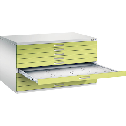 Artikelbild für CP 7200 Planschrank clowngrün, lichtgrau 10 Schubladen 135,0 x 96,0 x 76,0 cm, Artikelnummer 682942