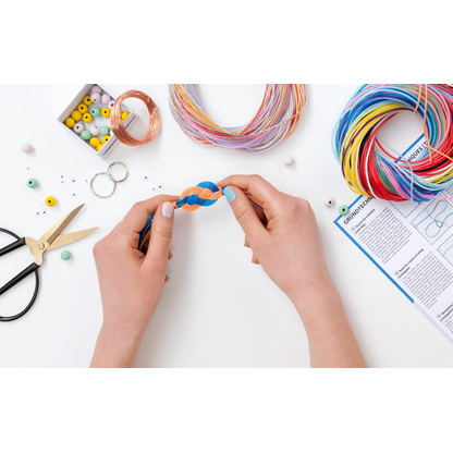 Artikelbild 8 für folia Bastelset Flechtschnüre mehrfarbig, Artikelnummer 479487