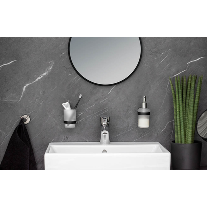 Artikelbild 5 für WENKO Seifenspender Udine 25010100 weiß/anthrazit Edelstahl, Glas 200,0 ml, Artikelnummer 807617