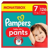 Artikelbild 1 für Pampers® Windeln Monatsbox baby-dry™ pants Größe Gr.7 (17+ kg) für Kids und Teens, 126 St., Artikelnummer 179159