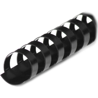 Artikelbild 2 für 100 LMG Kunststoffbinderücken schwarz für 45 Blatt, Artikelnummer 545780