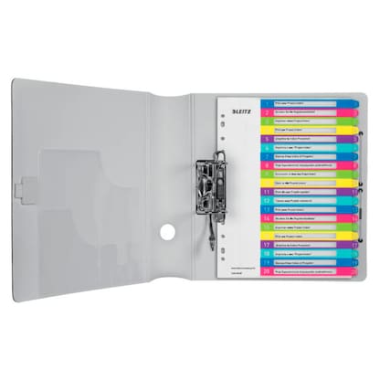 Artikelbild 3 für AKTION: LEITZ Ordnerregister WOW DIN A4 Vollformat, Überbreite 1-20 farbig 20-teilig, 1 Satz mit Prämie nach Registrierung, Artikelnummer 893089