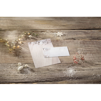Artikelbild 2 für SIGEL Weihnachtsbriefpapier Rustic White Motiv DIN A4 90 g/qm 25 Blatt, Artikelnummer 627717