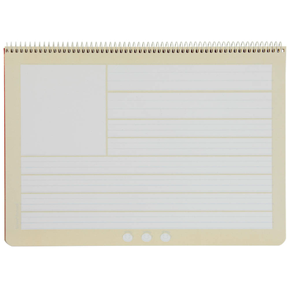 Artikelbild 3 für Ursus Schulheft Formati Wörterblock Lineatur W2 liniert DIN A4 quer Rand rundum, 20 Blatt, Artikelnummer 800237