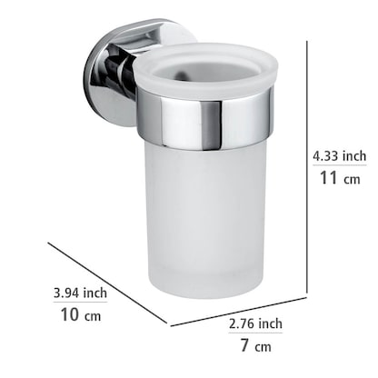 Artikelbild 2 für WENKO Zahnputzbecher Maribor silber, Artikelnummer 806921