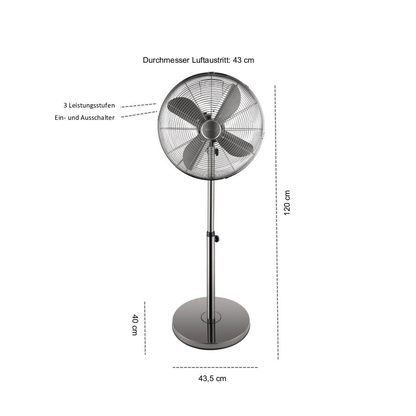 Artikelbild 2 für Steba VT S6 Standventilator 50 W, Artikelnummer 322386