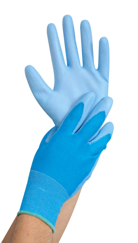 HYGOSTAR unisex Arbeitshandschuhe Ultra Flex Hand blau Größe 10, 12