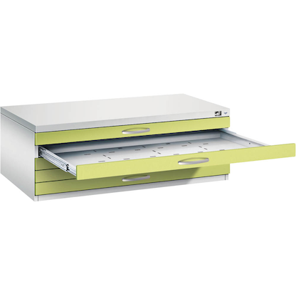 Artikelbild für CP 7100 Planschrank clowngrün, lichtgrau 5 Schubladen 110,0 x 76,5 x 42,0 cm, Artikelnummer 682878