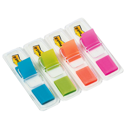 Artikelbild 20 für Post-it® Index Mini Haftmarker farbsortiert 4x 35 Streifen, Artikelnummer 354544