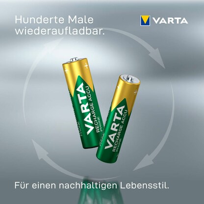 Artikelbild 5 für 2 VARTA Akkus RECHARGE ACCU Phone Micro AAA 800 mAh, Artikelnummer 495119
