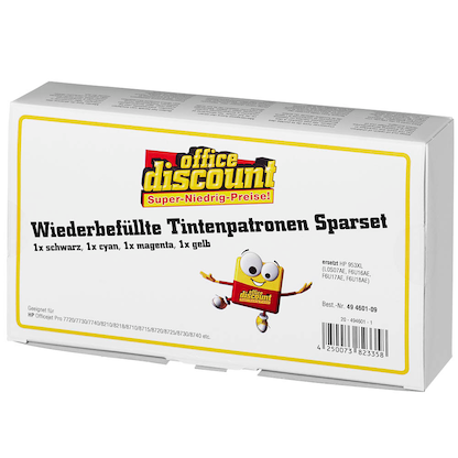 Artikelbild 4 für office discount schwarz, cyan, magenta, gelb Druckerpatronen kompatibel zu HP 953XL (3HZ52AE), 4er-Set, Artikelnummer 494601