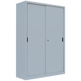 Artikelbild 1 für LÜLLMANN Schiebetürenschrank, 550160 lichtgrau 4 Fachböden 120,0 x 45,0 x 195,0 cm, Artikelnummer 183198