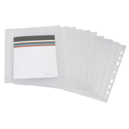 Artikelbild 2 für 10 FolderSys Dokumententaschen DIN A5 transparent genarbt 0,20 mm, Artikelnummer 994434