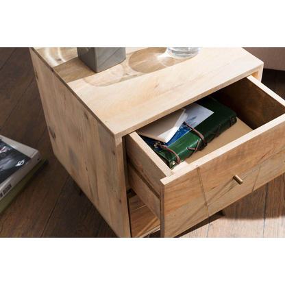 Artikelbild 5 für WOHNLING Nachttisch Massivholz mango 40,0 x 40,0 x 56,0 cm, Artikelnummer 907044