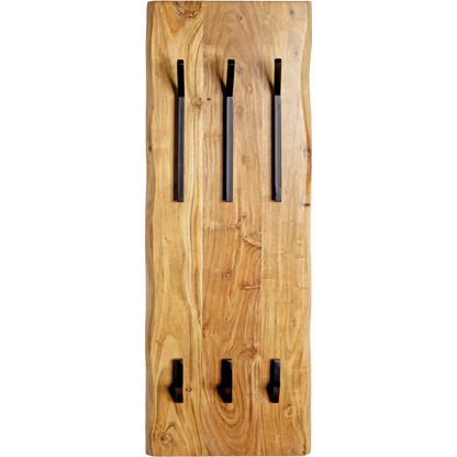 Artikelbild 6 für HAKU Möbel Wandgarderobe 52976 akazie Holz 6 Haken 36,0 x 100,0 cm, Artikelnummer 340259