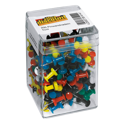 Artikelbild 2 für 200 office discount Pinnnadeln farbsortiert, Artikelnummer 620948