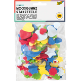 Artikelbild 1 für folia Moosgummi Stanzteile sortiert mehrfarbig, Artikelnummer 479442