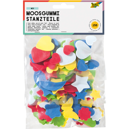 Artikelbild 6 für folia Moosgummi Stanzteile sortiert mehrfarbig, Artikelnummer 479442