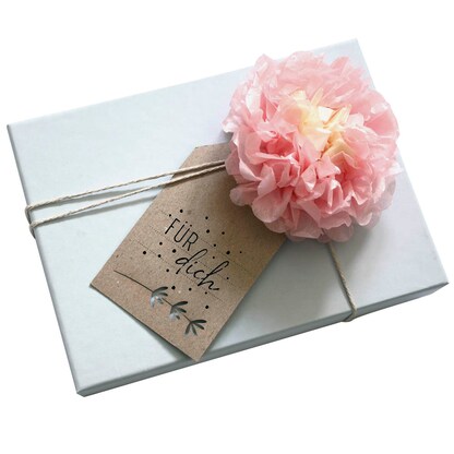 Artikelbild 4 für artoz Geschenkanhänger weiß aus Kraftpapier mit Blumenstanzung 6 St., Artikelnummer 129118