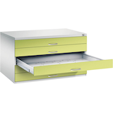 Artikelbild 1 für CP 7200 Planschrank clowngrün, lichtgrau 5 Schubladen 135,0 x 96,0 x 76,0 cm, Artikelnummer 683449