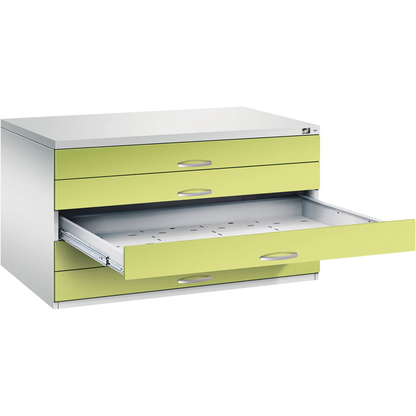 Artikelbild für CP 7200 Planschrank clowngrün, lichtgrau 5 Schubladen 135,0 x 96,0 x 76,0 cm, Artikelnummer 683449