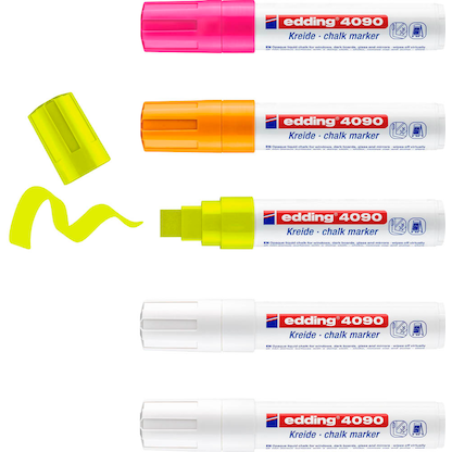 Artikelbild 3 für edding 4090 Kreidemarker weiß 4,0 - 15,0 mm, 1 St., Artikelnummer 824108