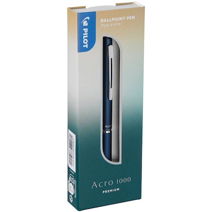 Artikelbild 2 für PILOT Kugelschreiber Acro 1000 blau, Schreibfarbe: schwarz, 1 St., Artikelnummer 227149