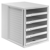 Artikelbild 1 für HAN Schubladenbox Schrank-Set lichtgrau 1401-11, DIN A4 mit 5 Schubladen, Artikelnummer 359018