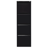 Artikelbild 1 für BISLEY Hängeregistraturschrank schwarz 4 Schubladen 41,3 x 62,2 x 132,1 cm, Artikelnummer 581447