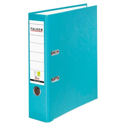Artikelbild für FALKEN Color Ordner türkis Kunststoff 8,0 cm DIN A4, Artikelnummer 872212