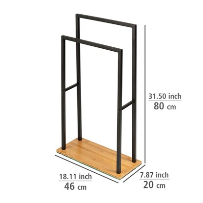 Artikelbild 2 für WENKO Handtuchhalter Bambusa schwarz, Artikelnummer 807392