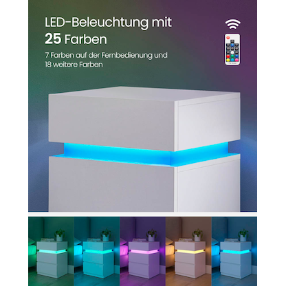 Artikelbild 8 für VASAGLE Nachttisch weiß 40,0 x 35,0 x 55,0 cm, Artikelnummer 438808