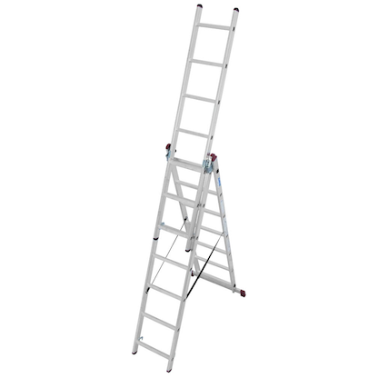 Artikelbild für KRAUSE Vielzweckleiter CORDA silber 3x 7 Sprossen, H: 195,0 cm, Artikelnummer 665253