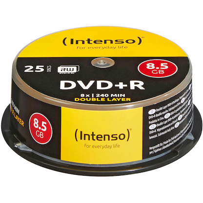 Artikelbild 7 für 25 Intenso DVD+R 8,5 GB Double Layer, Artikelnummer 504712