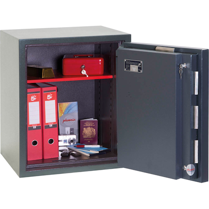 Artikelbild 4 für phoenix Tresor Mercury Sicherheitsstufe 2 nach EN 1143-1 mit Feuerschutz graphitgrau 52,0 x 50,0 x 65,0 cm, Artikelnummer 845101