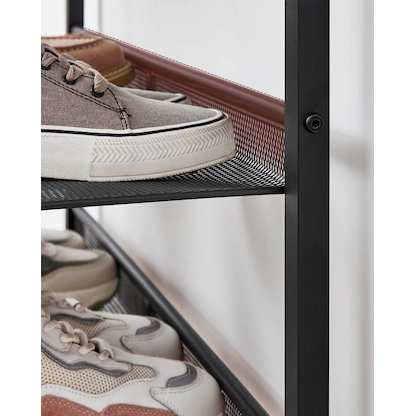 Artikelbild 7 für VASAGLE Schuhregal braun, schwarz 75,0 x 28,0 x 93,0 cm, Artikelnummer 262448