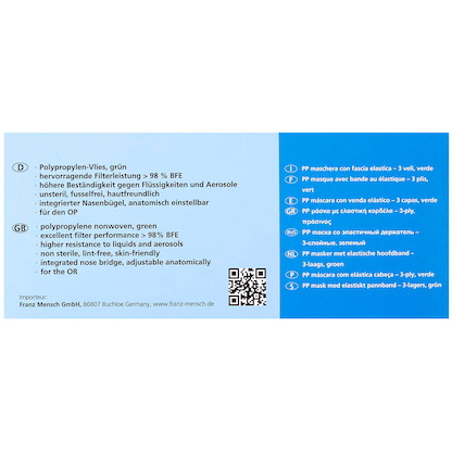 Artikelbild 9 für HYGOSTAR medizinischer Mundschutz DIN EN 14683 Typ II R, 50 St., Artikelnummer 500359