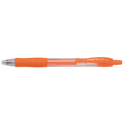 Artikelbild 2 für PILOT G2 Gelschreiber neonorange 0,4 mm, Schreibfarbe: orange, 1 St., Artikelnummer 170917
