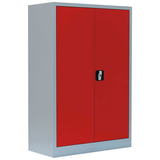 Artikelbild 1 für LÜLLMANN Metallschrank 530324 feuerrot, lichtgrau 92,5 x 42,2 x 120,0 cm, aufgebaut, Artikelnummer 182578