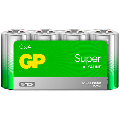 Artikelbild 2 für 4 GP Batterien SUPER Baby C 1,5 V, Artikelnummer 118978