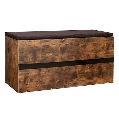 Artikelbild 7 für VASAGLE Schuhbank LHS15BX braun, schwarz Holz 105,0 cm, Artikelnummer 261176