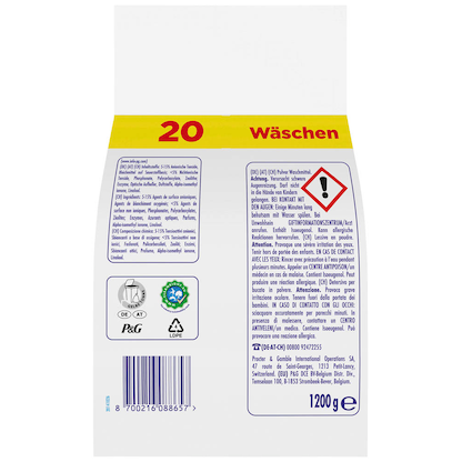 Artikelbild 3 für ARIEL UNIVERSAL+ PULVER Waschmittel Pulver, 1,2 kg, Artikelnummer 179618