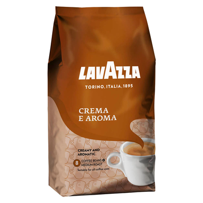 Artikelbild 2 für LAVAZZA CREMA E AROMA Kaffeebohnen, Arabica- und Robustabohnen kräftig, 1,0 kg, Artikelnummer 610022