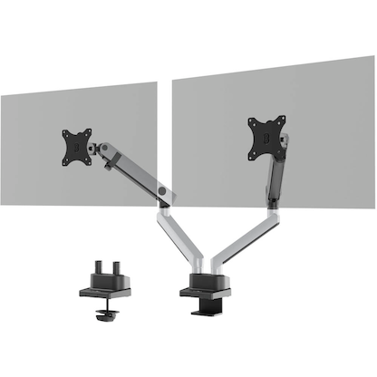 Artikelbild 15 für DURABLE Monitor-Halterung SELECT PLUS 509723 silber für 2 Monitore, Tischklemme, Tischbohrung, Artikelnummer 888352