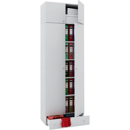 Artikelbild 4 für VCM my office Aktenschrank Vandol, 912249 weiß 4 Fachböden 70,0 x 40,0 x 238,0 cm, Artikelnummer 348353