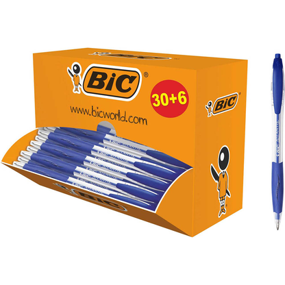 Artikelbild 11 für BIC Kugelschreiber ATLANTIS Classic blau/transparent, Schreibfarbe: blau, 36 St., Artikelnummer 812154