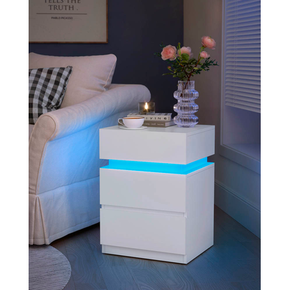 Artikelbild 4 für VASAGLE Nachttisch weiß 40,0 x 35,0 x 55,0 cm, Artikelnummer 438808